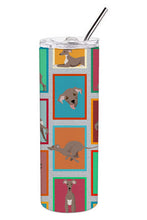 Load image into Gallery viewer, Lots of Fawn Italian Greyhound Stainless Steel 20 oz Skinny Tumbler