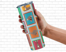 Load image into Gallery viewer, Lots of Fawn Italian Greyhound Stainless Steel 20 oz Skinny Tumbler