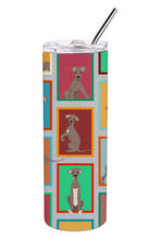 Load image into Gallery viewer, Lots of Fawn Italian Greyhound Stainless Steel 20 oz Skinny Tumbler