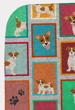 Load image into Gallery viewer, Lots of Red and White Jack Russell Terrier Quilted Blanket 50x60
