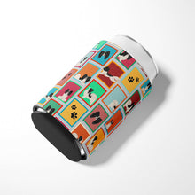 Load image into Gallery viewer, Lots of Black and Whtie Papillon Can or Bottle Hugger