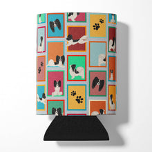 Load image into Gallery viewer, Lots of Black and Whtie Papillon Can or Bottle Hugger