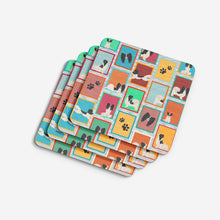 Load image into Gallery viewer, Lots of Black and Whtie Papillon Foam Coaster