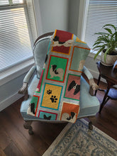 Load image into Gallery viewer, Lots of Black and Whtie Papillon Quilted Blanket 50x60