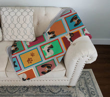 Load image into Gallery viewer, Lots of Tricolor Papillon Quilted Blanket 50x60