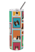 Load image into Gallery viewer, Lots of Tricolor Papillon Stainless Steel 20 oz Skinny Tumbler