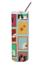 Load image into Gallery viewer, Lots of Tricolor Papillon Stainless Steel 20 oz Skinny Tumbler