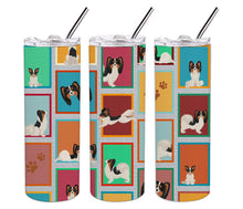 Load image into Gallery viewer, Lots of Tricolor Papillon Stainless Steel 20 oz Skinny Tumbler