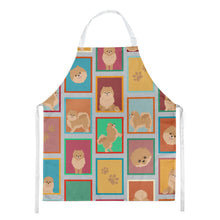 Load image into Gallery viewer, Lots of Orange Pomeranian Apron – Artist-Designed Kitchen, BBQ &amp; Craft Apron
