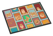 Load image into Gallery viewer, Lots of Orange Pomeranian Doormat - 24x36 Decorative Floor Mat – Indoor/Outdoor Rug with Artistic Flair