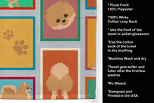 Load image into Gallery viewer, Lots of Orange Pomeranian Kitchen Towel