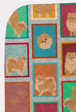 Load image into Gallery viewer, Lots of Orange Pomeranian Quilted Blanket 50x60