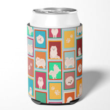 Load image into Gallery viewer, Lots of White Pomeranian Can or Bottle Hugger