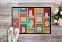 Load image into Gallery viewer, Lots of White Pomeranian Doormat - 24x36 Decorative Floor Mat – Indoor/Outdoor Rug with Artistic Flair