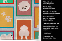 Load image into Gallery viewer, Lots of White Pomeranian Kitchen Towel