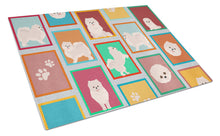 Load image into Gallery viewer, Lots of White Pomeranian Glass Cutting Boards – Durable, Decorative Kitchen Art Large
