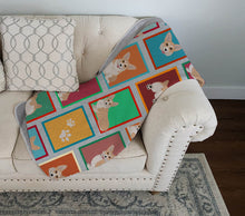 Load image into Gallery viewer, Lots of Fawn Pembroke Corgi Quilted Blanket 50x60