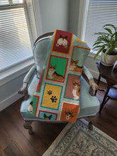 Load image into Gallery viewer, Lots of Sable Pembroke Corgi Quilted Blanket 50x60