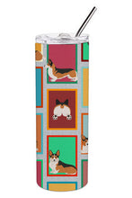 Load image into Gallery viewer, Lots of Sable Pembroke Corgi Stainless Steel 20 oz Skinny Tumbler