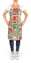 Load image into Gallery viewer, Lots of Red Cardigan Corgi Apron – Artist-Designed Kitchen, BBQ &amp; Craft Apron