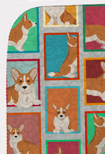 Load image into Gallery viewer, Lots of Red Cardigan Corgi Quilted Blanket 50x60