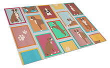 Load image into Gallery viewer, Lots of Flashy Fawn Boxer Glass Cutting Boards – Durable, Decorative Kitchen Art Large