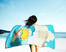 Load image into Gallery viewer, Surfer Dog Dalmatian Beach Towel – Premium Towel Large, Colorful, and Ultra-Soft for Pool or Beach