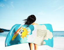 Load image into Gallery viewer, Surfer Dog Black White Jack Russell Terrier Beach Towel – Premium Towel Large, Colorful, and Ultra-Soft for Pool or Beach