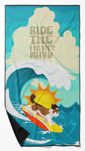 Load image into Gallery viewer, Surfer Dog Shih Tzu Beach Towel – Premium Towel Large, Colorful, and Ultra-Soft for Pool or Beach