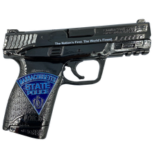 Load image into Gallery viewer, G-016 Massachusetts State Police Trooper Duty Smith &amp; Wesson M&amp;P 45 MSP Challenge Coin