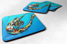 Load image into Gallery viewer, Shrimp Baby Shrimp Coasters - Set of 4 Lightweight Foam, Absorbent Drink Coasters