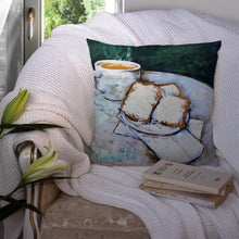Load image into Gallery viewer, Beingets Breakfast Delight Canvas Throw Pillow - 14x14 Decorative Pillow – Art for Your Home &amp; Patio MW1008PW1414