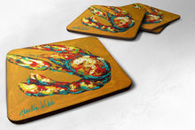 Load image into Gallery viewer, Crawfish Crawfish &amp; Hot Coasters - Set of 4 Lightweight Foam, Absorbent Drink Coasters