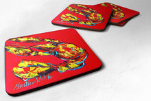Load image into Gallery viewer, Crawfish Crunch Time Coasters - Set of 4 Lightweight Foam, Absorbent Drink Coasters