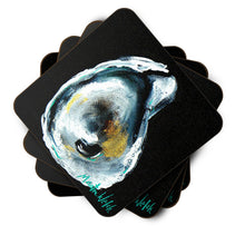 Load image into Gallery viewer, Oyster Goldie Coasters - Set of 4 Lightweight Foam, Absorbent Drink Coasters