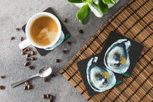 Load image into Gallery viewer, Oyster Goldie Coasters - Set of 4 Lightweight Foam, Absorbent Drink Coasters