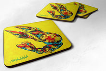 Load image into Gallery viewer, Crawfish Lemon Juice Coasters - Set of 4 Lightweight Foam, Absorbent Drink Coasters