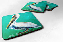 Load image into Gallery viewer, Bird - Pelican Lightin Up Coasters - Set of 4 Lightweight Foam, Absorbent Drink Coasters