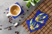 Load image into Gallery viewer, Crawfish Little Blue Coasters - Set of 4 Lightweight Foam, Absorbent Drink Coasters