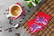 Load image into Gallery viewer, Ballet Little Slippers Coasters - Set of 4 Lightweight Foam, Absorbent Drink Coasters