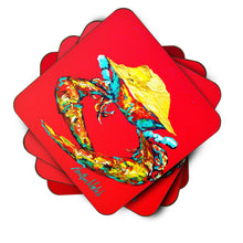 Load image into Gallery viewer, Crab Long Claw Coasters - Set of 4 Lightweight Foam, Absorbent Drink Coasters