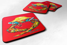 Load image into Gallery viewer, Crab Long Claw Coasters - Set of 4 Lightweight Foam, Absorbent Drink Coasters