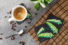 Load image into Gallery viewer, Vegetables - Okra Gumbo Coasters - Set of 4 Lightweight Foam, Absorbent Drink Coasters