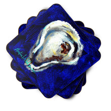 Load image into Gallery viewer, Oyster One Shell Coasters - Set of 4 Lightweight Foam, Absorbent Drink Coasters