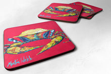 Load image into Gallery viewer, Crab Red One Coasters - Set of 4 Lightweight Foam, Absorbent Drink Coasters