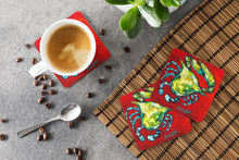 Load image into Gallery viewer, Shrimp Right Direction Coasters - Set of 4 Lightweight Foam, Absorbent Drink Coasters