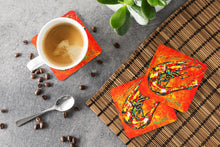 Load image into Gallery viewer, Shrimp Rusty Nail Coasters - Set of 4 Lightweight Foam, Absorbent Drink Coasters