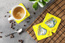 Load image into Gallery viewer, Coffee Second Cup Coasters - Set of 4 Lightweight Foam, Absorbent Drink Coasters