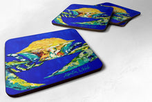 Load image into Gallery viewer, Crab Tight Quarters Coasters - Set of 4 Lightweight Foam, Absorbent Drink Coasters
