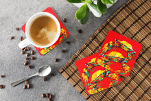 Load image into Gallery viewer, Crab Two Tone Coasters - Set of 4 Lightweight Foam, Absorbent Drink Coasters